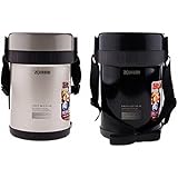 象印 ( ZOJIRUSHI ) ステンレスランチジャーお・べ・ん・と SL-GF18-CU メタリックベージュ