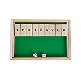 goolsky木製9番号Shut Theボックスダイスボードゲームクラシックテーブルトップおもちゃ教育木製おもちゃ子供用と大人用
