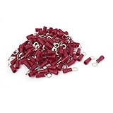 赤120pcs 19A RVS1.25-4工業プレ絶縁リング端子