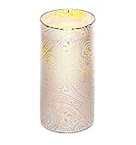 Candle Impressions cat11699sv Indochine発光体ガラスwithプログラム可能なタイマー、7 "