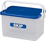 和泉化成 収納コンテナ スキップコンテナM型 ブルー (38.3×25×高22cm)