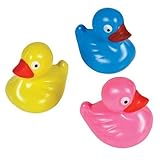 Flooating plastic ducks - duck pond carnival ducks (Assorted colors) [並行輸入品]