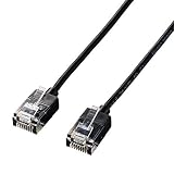 エレコム LANケーブル CAT6A 7m スーパースリム ブラック LD-GPASS/BK7