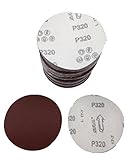 Mignon Lapin えらべる 17種類 マジック サンドペーパー ディスク サンダー 用 125mm 100枚 セット 穴なし (13 #320)