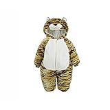 (ビメイゴー) Bmeigo ロンパース ベビー カバーオール ベビースーツ ボディスーツ フード付き ふわふわ 春秋冬 防寒着 子供服 キッズ 女の子 男の子 満月 出産祝い -10G17