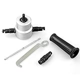 Firlar ダブルヘッド メタル カッター 振動ドリル ガイド ニブラー ドリル ニブラーカッター 金属シート 5Pcsセット