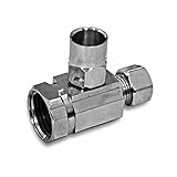 Everflow Supplies 92112pr-nl Boxed鉛フリー四半期Turn Straightプレミアム停止バルブwithメスねじ接続と圧縮とLooseキーの操作、1 / 2 " x 3