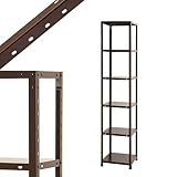 スマートラック NSTR-724 幅45×奥行30×高さ210cm 6段 ブラウン 40㎏/段