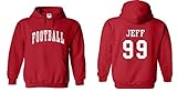 カスタムFootball Hoodie レッド
