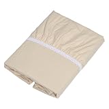nishikawa 【 西川 】 ボックスシーツ ベージュ 100x200x30cm 綿100% 全周ゴム付き 着脱簡単 洗える TRS8266(S)