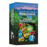 Life of The Amazonia ボードゲーム – 戦略的なジャングル構築ゲーム 1~4人用 対象年齢14歳以上 | 60~150分プレイ | ジャングルを復元、動植物を置く (アップグレードされたリソーストークン)