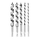 Yiteng　5PCS 200mm超ロングオーガードリルビットクイックチェンジ六角シャンク木工オーガービットは良質の電動工具をセット