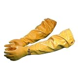Atlas 772 Large Nitrile Chemical Resistant Gloves, 25', Yellow, 1-Pair [並行輸入品]