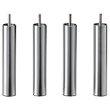 IKEA寝室ベッドRisers | Best Naturalメタルスチールベッド脚Risers |簡単インストール – 4のセット[トール、シルバーメタル]