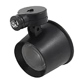 uxcell　拡大鏡　虫眼鏡　LEDライトランプ　10X　ガラスタイプ　ウォッチクロック