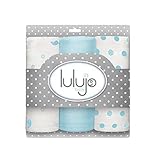 lulujo Baby Muslin Cloths, Brilliant Blues, Mini, 3 Count by lulujo Baby [並行輸入品]