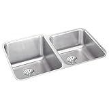 エルケイeluh3120rpdグルメ31 – 1 / 4 "ダブルBasinアンダーマウントステンレススチールKitche、 ELUH3120RPD 1