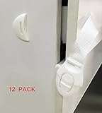 Cy3Lf Child Safety Locks for Cabinets & Appliances. Baby Proofing Adjustable Cabinet Lock (12 Count)
