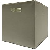 折り畳み式のストレージキューブ, Holds aのさまざまなオブジェクト12.8 " W x 12.8 " D x 15 " H | 3のセット、クリーム