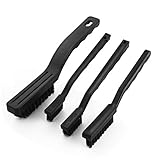 uxcell 抗静的ブラシ　静電防止ブラシ　ESD静電気防止　ブラシキット　ブラック　歯ブラシ型　導電性　接地　4個入り