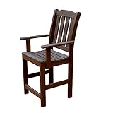 Highwood AD-CHCL2-ACE Lehigh Counter Height Armchair, Weathered Acorn [並行輸入品]