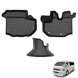 Cartist ハイエース 200系 ワイドボディー専用 フロアマット 立体カーマット 3Dフロアマット HAICE 200 1型 2型 3型 4型 5型 6型 7型 8型 9型 2004年8月～現行 立体構造 防水マット 滑り防止 耐汚れ 耐磨耗性 TPE素材 カスタムパーツ 車種専用設計 取付簡単 保護パーツ カー用品 アクセサリー 一列目用 3PSCセット オフロードパターン