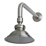 Kingston Brass P10SNCK Victorian Brass Showerhead with 12-inch Shower Arm, Satin Nickel [並行輸入品]
