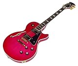 SPEAR GUITAR Claymore Hollow Flame レスポールタイプギター -Incarose Pink Burst- 中空ホロウボディモデル 純正ギグバッグ付