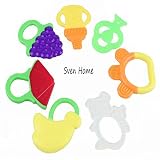 Sven Home Fruit Toys Sensory Teether Activity Toy Teethers 7 pcs Luxury Teething Toys for the Best B