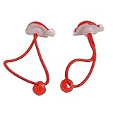 Blesiya ププラスチック　サンタ帽子　ヘアゴム　女の子　バンド　髪飾り　ヘアバンド　クリスマス　2個　