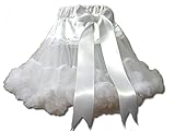 TUTU チュチュ スカート 白　ふわふわホワイト (サイズ120 サイズ ウエスト54cm スカート丈35cm)