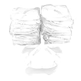 uxcell ディスポーザブルマスク 10.5 X15.5cm ホワイト 不織布ゴム 金属 50個入り