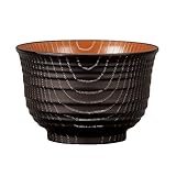 ミタニ 山中漆器 お椀 汁椀 椀 味噌汁椀 12cm ナチュール 電子レンジ 食洗機対応 千段 檸杢目 ブラック ブラウン 日本製 M17389-5