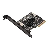 PCIe to USB 3.2 拡張カード、PCI Express 拡張カード PCIe to USB3.2 GEN2 カード PCIe Type C カード、USB A+Type C+Front Type E+19/20PIN、10Gbps