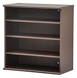 エイ・アイ・エス (AIS) オープンラック エシカ 幅80cm 高さ81.9cm ダークブラウン ESK-9080