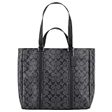 [コーチ] COACH バッグ(トートバッグ) CB849 QB/Charcoal/Black ブラック ハドソン ダブルハンドル トート シグネチャー メンズ レディース [アウトレット品] [ブランド] [並行輸入品]