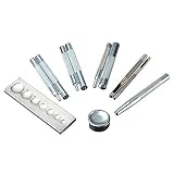 CoolLa ホック打ち 工具 打ち具 万能打ち台 ハトメ レザークラフト 道具 11点セット