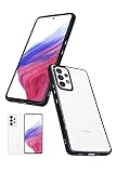 シズカウィル Galaxy A53 5G クリアケース SC-53C SCG15 ケース カバー サイドメッキ加工 クリア ケース ブラック×クリア 1個入り