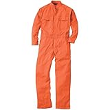 つなぎ　9000　オーバーオール　続き服　長袖　16カラー (L, オレンジ)