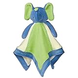 Mary Meyer Earthmates 100-Percent Organic, Elephant Baby Blanket, Blue, 16-Inches x 16-Inches [並行輸入品