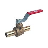red-whiteバルブ34rw5023ブロンズezpressフルポートボールバルブオスEnds、3 / 4 "