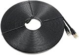 オーディオファン LANケーブル CAT6A (CAT7用ケーブルを使用) 10Gbps イーサネット フラットタイプ 25m ブラック