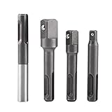 4個SDSプラスソケットアダプターセット、1 / 4 "六角ソケットアダプタ1 / 4 " 3 / 8 " 1 / 2 " Square Impactソケット拡張コネクタ電源ドリルビットアダプタ