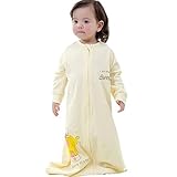 Gemini Fairy Cotton Baby Sleepsack Infant Wearable Blanket (L, yellow) by Gemini Fairy