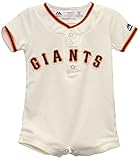 San Francisco Giantsホームアイボリークールベース新生児ロンパース ホワイト