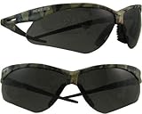 ジャクソン安全Nemesis v30ブラック迷彩ポリカーボネート標準安全メガネ – 99.9 % UV保護 – Wrap Aroundフレーム – 22609 [各あたり価格は] byジャクソン安全