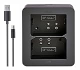 NinoLite USB型 デュアルバッテリーチャージャー、ライカ BP-SCL7 / BC-SCL7 対応、ライカM11シリーズ カメラ用、バッテリー２個 同時充電可 充電ステーション
