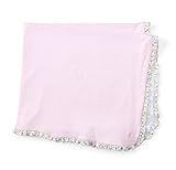 ラルフローレン　Ralphlauren コットンジャージブランケット　フリルトリム　ピンク [並行輸入品]