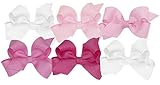 Wee Ones Girls ' Mini Bow 6 PCセットソリッドGrosgrain Variety Pack on a weestayクリップ