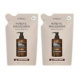 【クンダル】ジャスミンウッディの香り ｜シャンプー 詰め替え400ml 2個セット ｜ハニー&マカダミア ネイチャー 弱酸性 保湿 香水シャンプー 一日中香る ディープクレンジング まとめ買い
